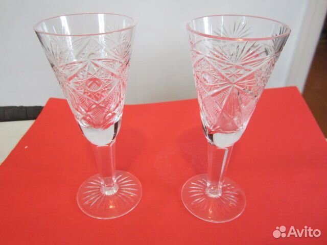 Бокалы графины стекло хрусталь винтаж