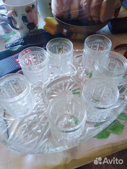 Набор стаканов хрусталь СССР