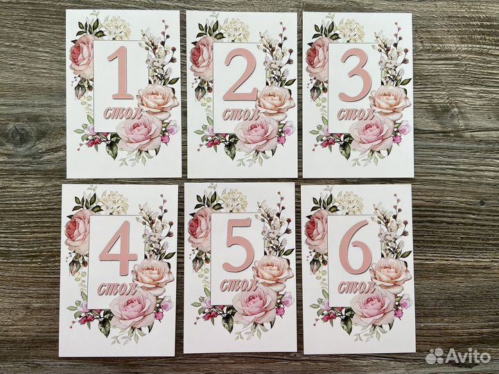 Номера столов