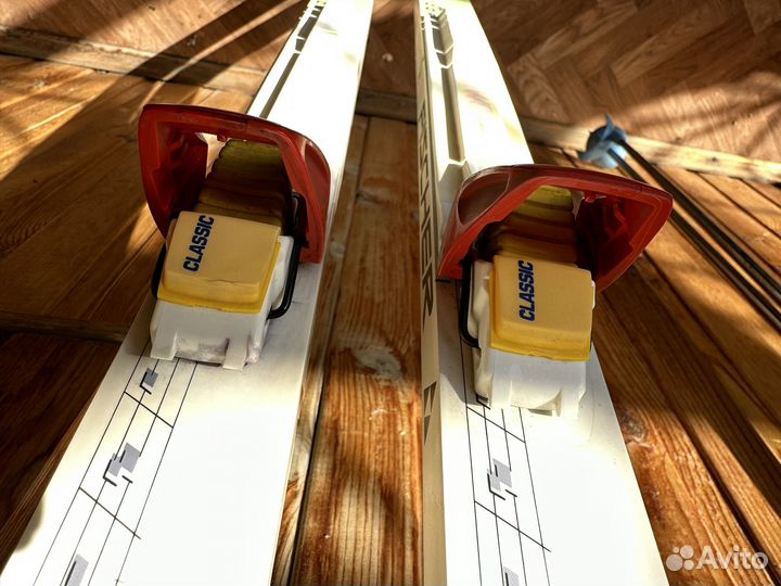 Лыжи беговые fisher, ботинки Solomon