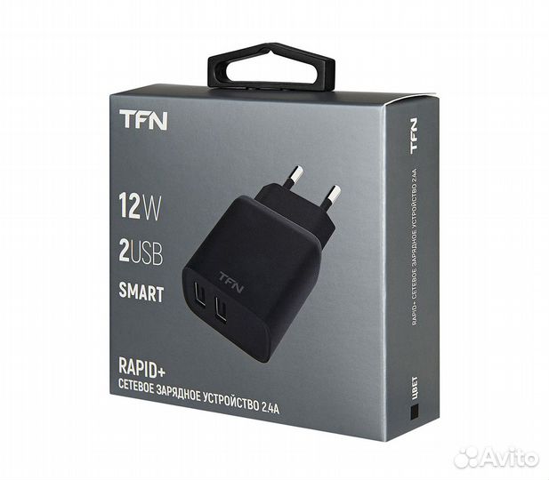 Сетевое зарядное устройство TFN Rapid, 2xUSB