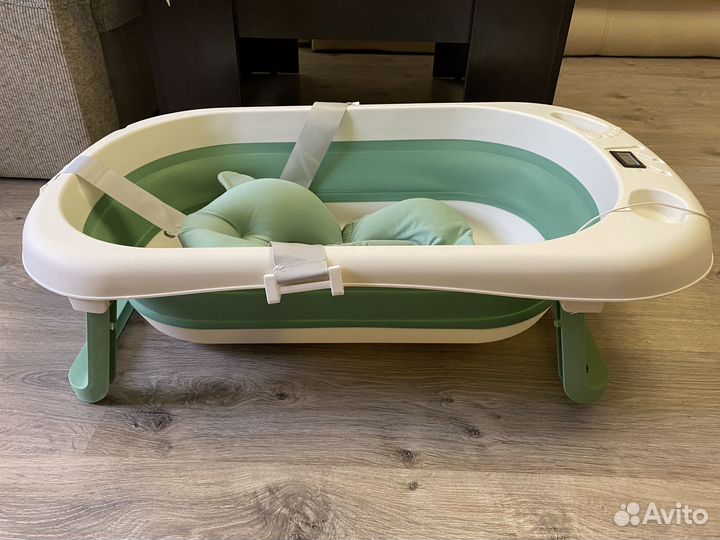 Ванночка для купания складная с термометром