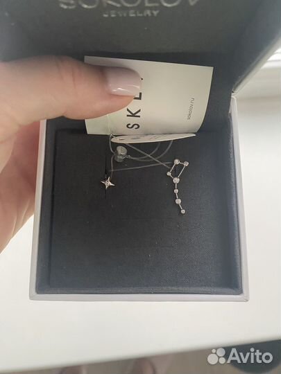 Серебрянные серьги Sokolov новые