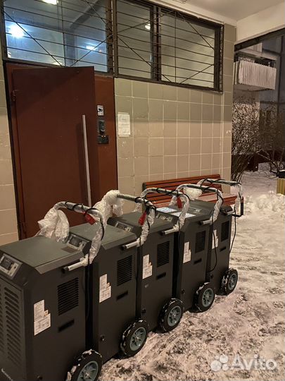 Посушим стены пол после залива