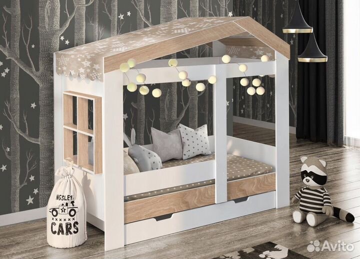 Кроватка Домик Сказка с окошком