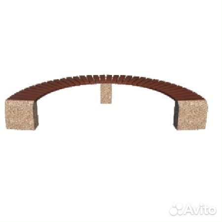 Скамейка радиусная 2