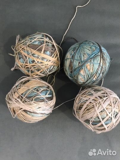 Пряжа Alize Coton Gold серо-бежево-голубой