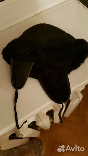 Шапка замшевая на меху