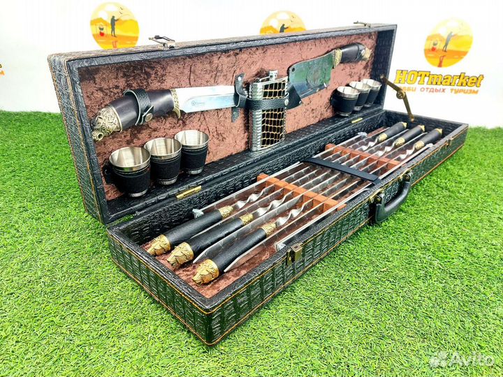 Набор шампуров подарочный