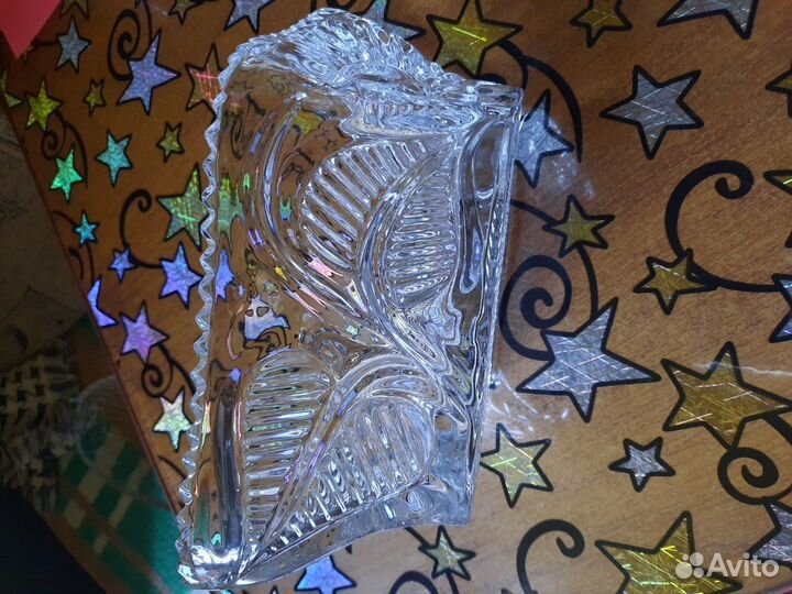 Салатница салатник гранёное стекло хрусталь