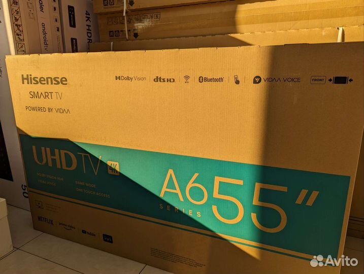 Телевизор hisense 55дюйма (140см) 4к голос