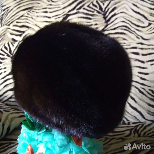 Норковая шапка- берет Новая