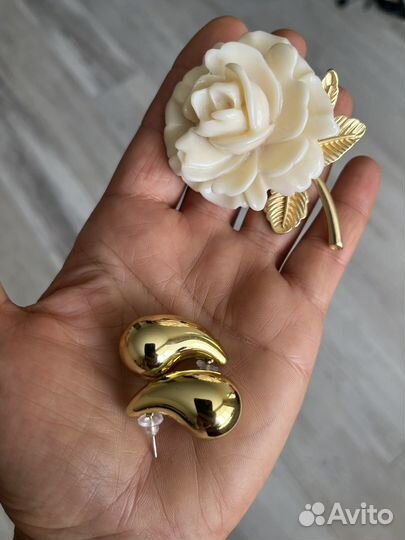 Брошь серьги