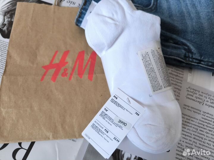 Носки HM новые 7 пар белые