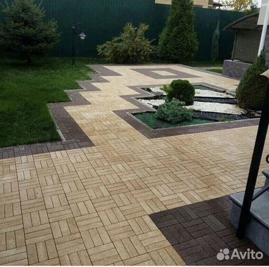 Тротуарная плитка паркет