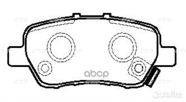 Колодки тормозные задние GK0387 CTR