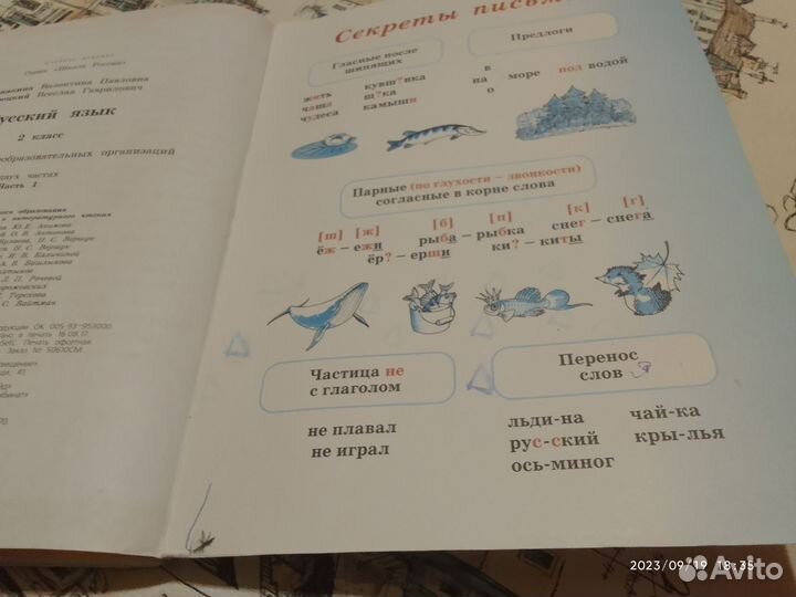 Русский язык за 2 класс 1 часть