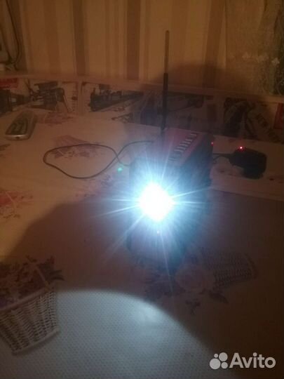 Колонка с радио ritmix USB фонарь