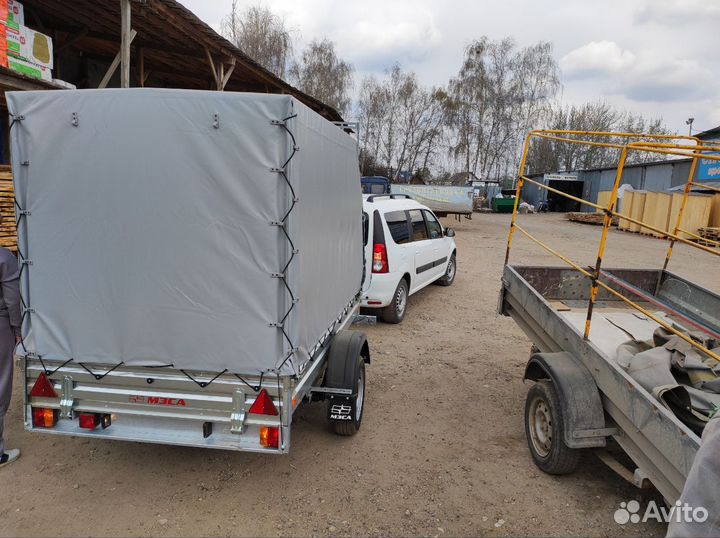 Прицеп 817704.022 с тентом аэро 150 см. Кредит