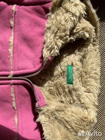 Дубленка для девочки 3-5 лет Benetton