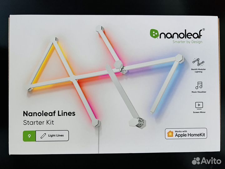 Nanoleaf Lines Degrees Starter Kit 9 шт (в налич.)