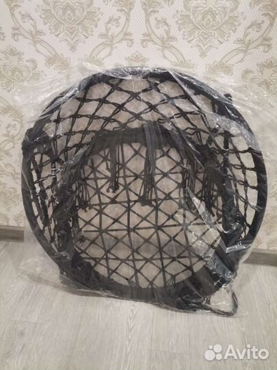 Подвесное плетеное кресло гамак