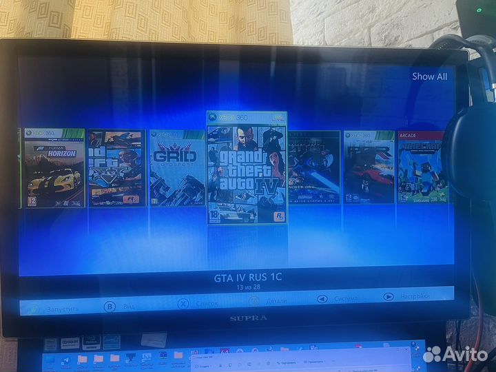 Xbox 360slim прошитый + 27 игр