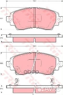 К-т дисков. тормоз. колодок GDB3333 TRW