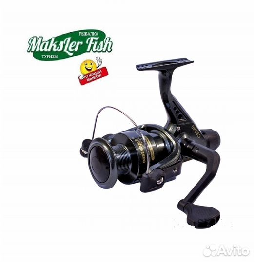 Катушка Cobra Green A металлическая шпуля 2 подшип