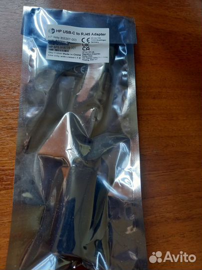 Переходник HP USB Type C-RJ45 (Ethernet)