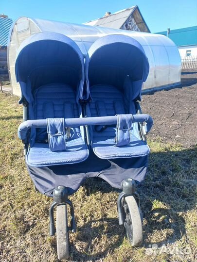 Прогулочная коляска для двойни бу