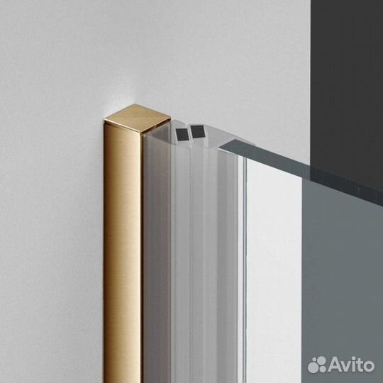 Душевая дверь Vincea Alpha VDP-3AL 70 х195 см, профиль матовое золото