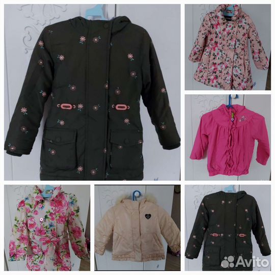 Продам верхнюю одежду для девочки р.98-104