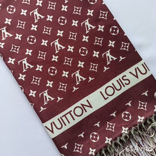 Шарф палантин атласный Louis Vuitton