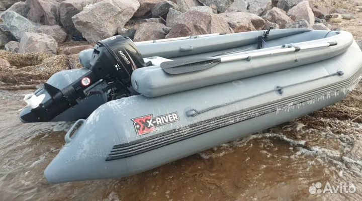 Надувная лодка ндвд rocky 375 + фальшборт