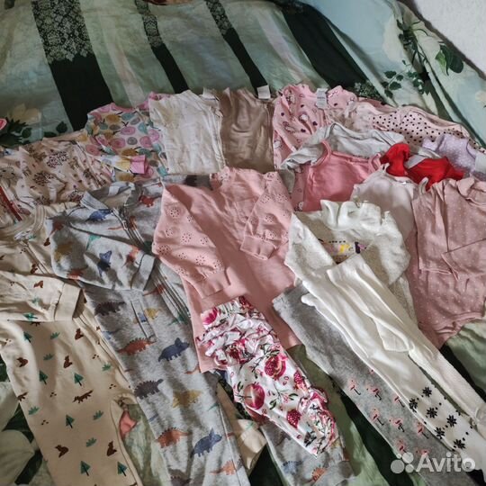 Слипы, боди пакетом на девочку 86 92 98