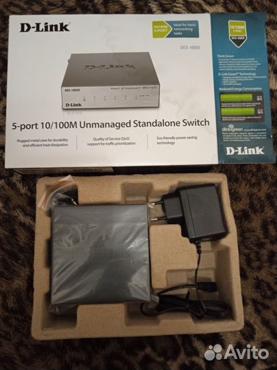 Коммутатор неуправляемый D-Link DES1005D