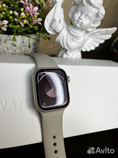 Часы apple watch 7 41 mm золотые