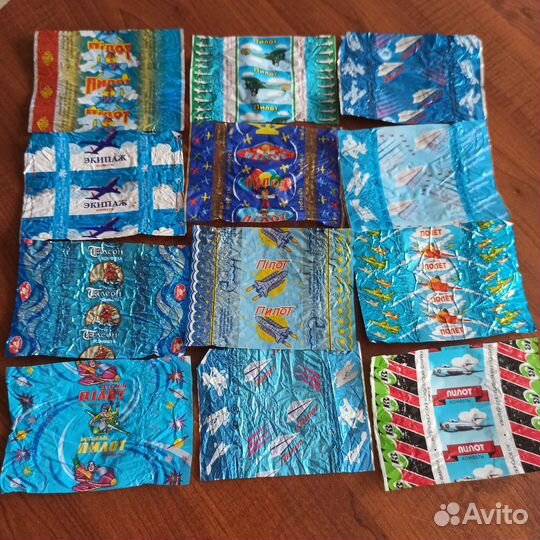 Фантики от конфет 1990-2000г