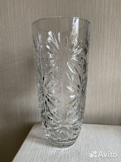 Хрустальная ваза для цветов СССР