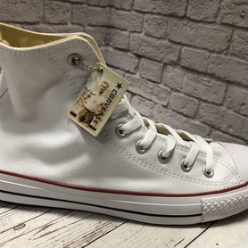 Кеды converse белые высокие