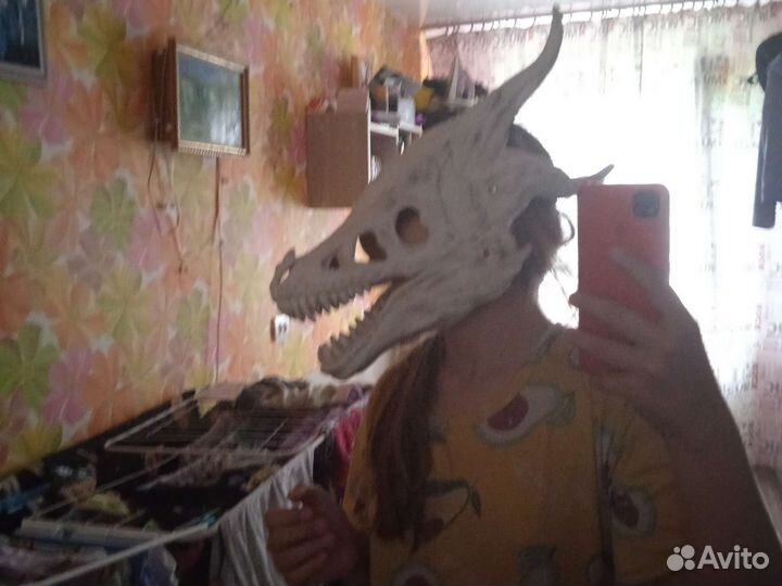 Маска фурри дракон