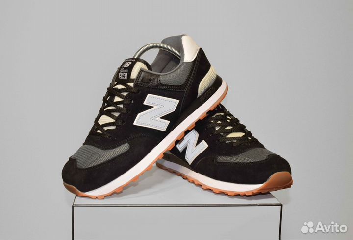 New Balance 574 Classic (42-46, Черные, Классика)