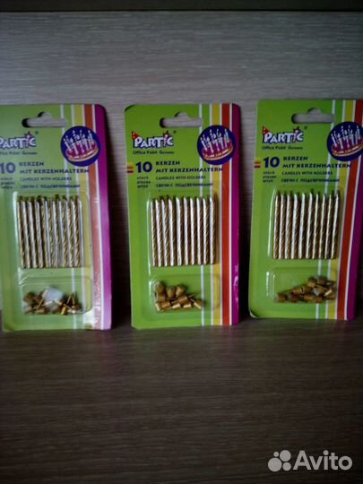 Свечи для торта (30 шт)