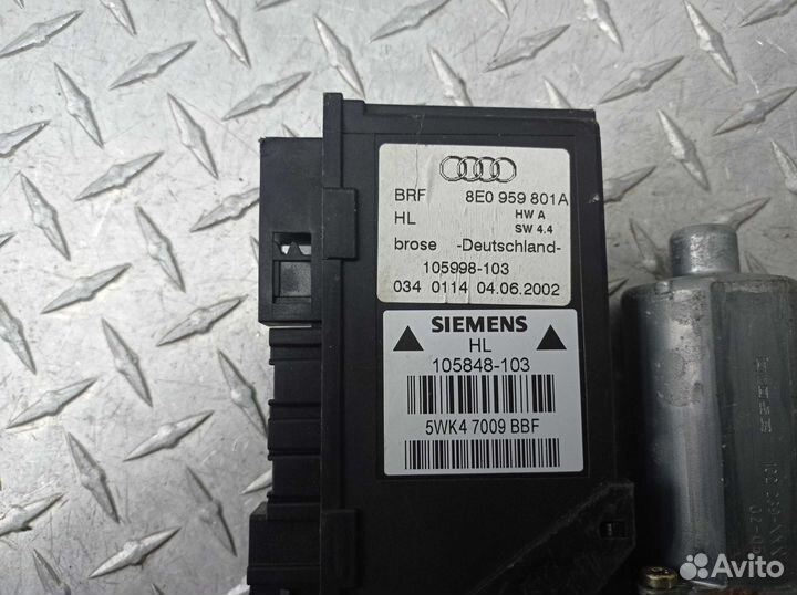 Стеклоподъемник задний левый Audi A4 B6 8E0959801A