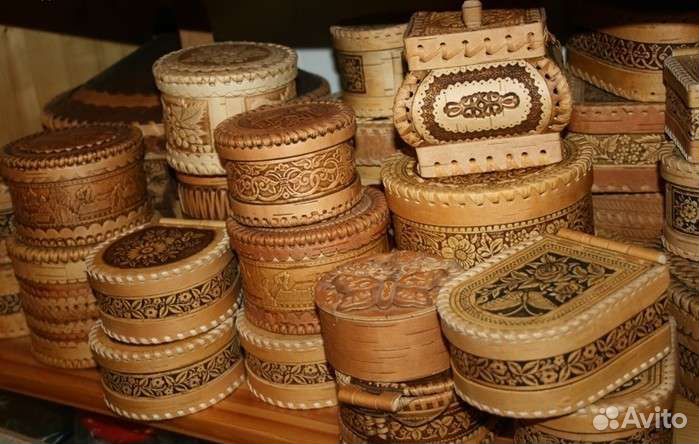 Изделия из кедра и бересты