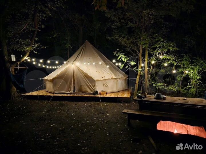 Белл тент для глэмпинга (20 м²)