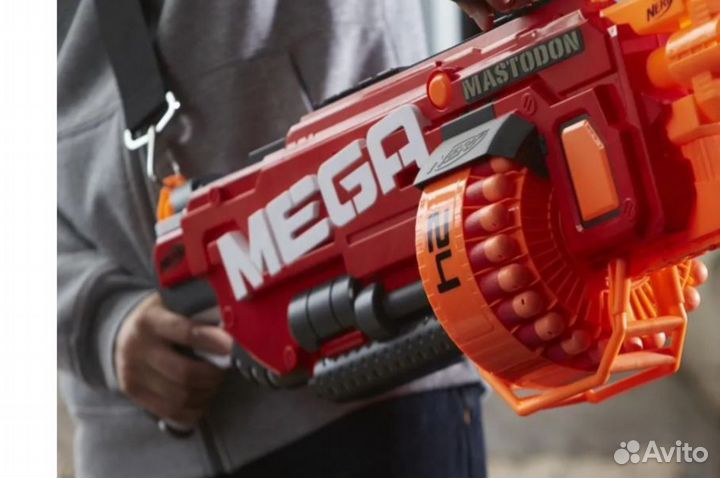 Нерф Бластер Мега Мастодон Nerf автомат, пулемет