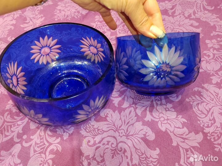 Набор хрустальных салатников