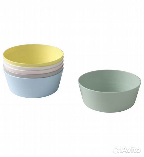 Тарелки IKEA Kalas глубокие 6 шт